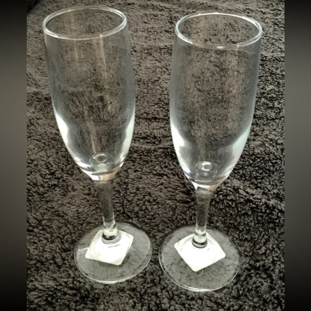 🛒Final Sale🛍️ Libbey Champagne Flutes Glasses Set of 6